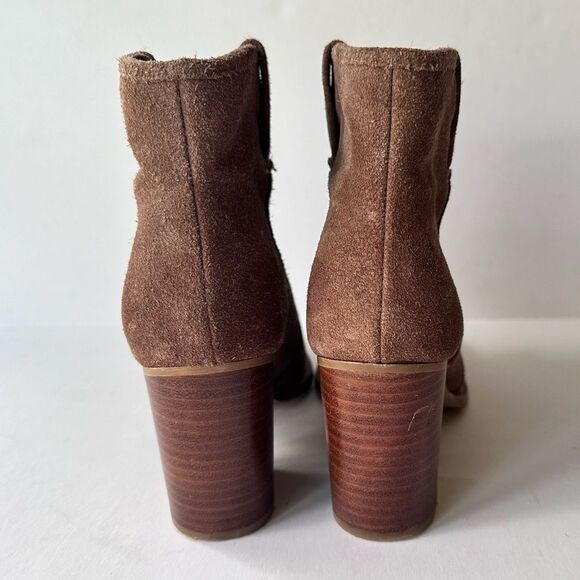 Splendid Lakota Ankle Boots in Dark Tan Suede Size 8.5 - Picture 5 of 10